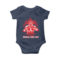 AIDS Awareness Baby Onesie Ribbon HIV Tackle Football Gift - Wonder Print Shop