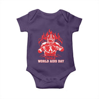 AIDS Awareness Baby Onesie Ribbon HIV Tackle Football Gift - Wonder Print Shop