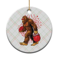 Funny Bigfoot Football Ceramic Ornament Support HIV Awareness Gift - Wonder Print Shop