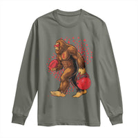 Funny Bigfoot Football Long Sleeve Shirt Support HIV Awareness Gift - Wonder Print Shop