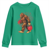 Funny Bigfoot Football Youth Sweatshirt Support HIV Awareness Gift - Wonder Print Shop