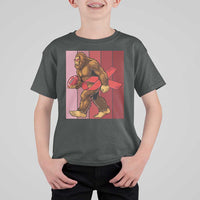 Funny Bigfoot Football HIV Awareness T Shirt For Kid Red Ribbon Retro Vintage Style Gift - Wonder Print Shop