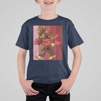 Funny Bigfoot Football HIV Awareness T Shirt For Kid Red Ribbon Retro Vintage Style Gift - Wonder Print Shop