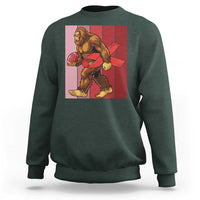 Funny Bigfoot Football HIV Awareness Sweatshirt Red Ribbon Retro Vintage Style Gift - Wonder Print Shop