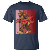 Funny Bigfoot Football HIV Awareness T Shirt Red Ribbon Retro Vintage Style Gift - Wonder Print Shop