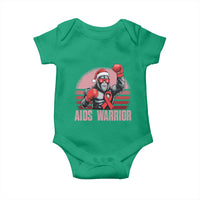 Christmas Santa Bigfoot HIV Awareness Baby Onesie Retro Vintage Style Gift - Wonder Print Shop