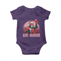 Christmas Santa Bigfoot HIV Awareness Baby Onesie Retro Vintage Style Gift - Wonder Print Shop