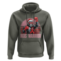 Christmas Santa Bigfoot HIV Awareness Hoodie Retro Vintage Style Gift - Wonder Print Shop