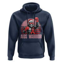 Christmas Santa Bigfoot HIV Awareness Hoodie Retro Vintage Style Gift - Wonder Print Shop