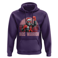 Christmas Santa Bigfoot HIV Awareness Hoodie Retro Vintage Style Gift - Wonder Print Shop