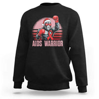 Christmas Santa Bigfoot HIV Awareness Sweatshirt Retro Vintage Style Gift - Wonder Print Shop