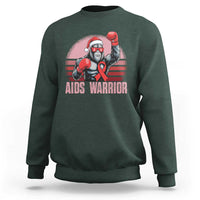 Christmas Santa Bigfoot HIV Awareness Sweatshirt Retro Vintage Style Gift - Wonder Print Shop