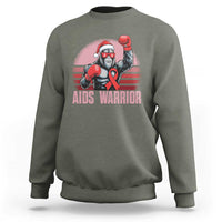 Christmas Santa Bigfoot HIV Awareness Sweatshirt Retro Vintage Style Gift - Wonder Print Shop