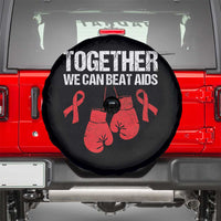 Together We Can Beat AIDS Spare Tire Cover Boxing HIV Awareness Gift - Wonder Print Shop