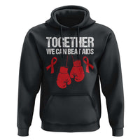 Together We Can Beat AIDS Hoodie Boxing HIV Awareness Gift - Wonder Print Shop