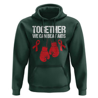 Together We Can Beat AIDS Hoodie Boxing HIV Awareness Gift - Wonder Print Shop
