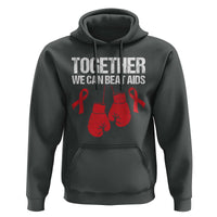 Together We Can Beat AIDS Hoodie Boxing HIV Awareness Gift - Wonder Print Shop