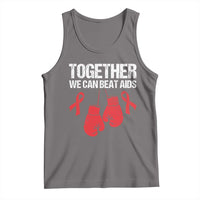 Together We Can Beat AIDS Tank Top Boxing HIV Awareness Gift - Wonder Print Shop