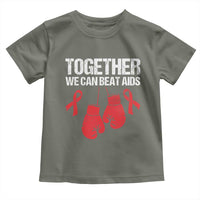 Together We Can Beat AIDS Toddler T Shirt Boxing HIV Awareness Gift - Wonder Print Shop