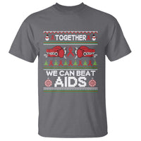 Together We Can Beat AIDS T Shirt HIV Awareness Boxing Ugly Sweater Gift - Wonder Print Shop