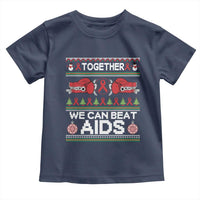 Together We Can Beat AIDS Toddler T Shirt HIV Awareness Boxing Ugly Sweater Gift - Wonder Print Shop