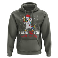 I Wear Red For World AIDS Day Hoodie Santa Unicorn Dabbing Christmas Gift - Wonder Print Shop
