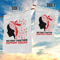 We Fight Together Support Squad Garden Flag HIV Awareness Dragonfly Gift - Wonder Print Shop