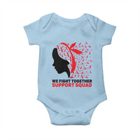 We Fight Together Support Squad Baby Onesie HIV Awareness Dragonfly Gift - Wonder Print Shop