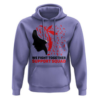 We Fight Together Support Squad Hoodie HIV Awareness Dragonfly Gift - Wonder Print Shop