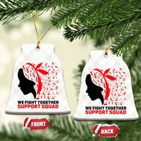 We Fight Together Support Squad Ceramic Ornament HIV Awareness Dragonfly Gift - Wonder Print Shop