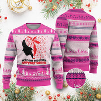 We Fight Together Support Squad Ugly Christmas Sweater HIV Awareness Dragonfly Gift - Wonder Print Shop