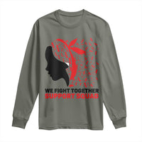 We Fight Together Support Squad Long Sleeve Shirt HIV Awareness Dragonfly Gift - Wonder Print Shop