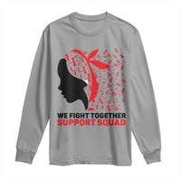 We Fight Together Support Squad Long Sleeve Shirt HIV Awareness Dragonfly Gift - Wonder Print Shop
