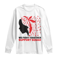 We Fight Together Support Squad Long Sleeve Shirt HIV Awareness Dragonfly Gift - Wonder Print Shop