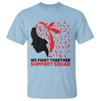 We Fight Together Support Squad T Shirt HIV Awareness Dragonfly Gift - Wonder Print Shop