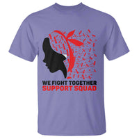 We Fight Together Support Squad T Shirt HIV Awareness Dragonfly Gift - Wonder Print Shop