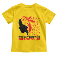 We Fight Together Support Squad Toddler T Shirt HIV Awareness Dragonfly Gift - Wonder Print Shop