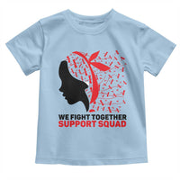 We Fight Together Support Squad Toddler T Shirt HIV Awareness Dragonfly Gift - Wonder Print Shop