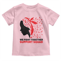 We Fight Together Support Squad Toddler T Shirt HIV Awareness Dragonfly Gift - Wonder Print Shop
