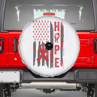 American Flag Hope HIV Awareness Spare Tire Cover World AIDS Day Gift - Wonder Print Shop