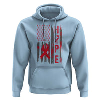 American Flag Hope HIV Awareness Hoodie World AIDS Day Gift - Wonder Print Shop