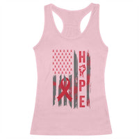 American Flag Hope HIV Awareness Racerback Tank Top World AIDS Day Gift - Wonder Print Shop