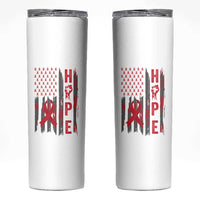 American Flag Hope HIV Awareness Skinny Tumbler World AIDS Day Gift - Wonder Print Shop