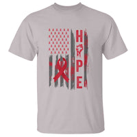 American Flag Hope HIV Awareness T Shirt World AIDS Day Gift - Wonder Print Shop