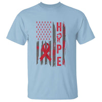 American Flag Hope HIV Awareness T Shirt World AIDS Day Gift - Wonder Print Shop