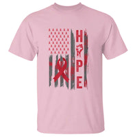 American Flag Hope HIV Awareness T Shirt World AIDS Day Gift - Wonder Print Shop