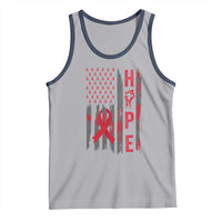 American Flag Hope HIV Awareness Tank Top World AIDS Day Gift - Wonder Print Shop