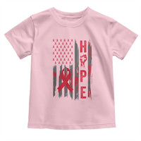 American Flag Hope HIV Awareness Toddler T Shirt World AIDS Day Gift - Wonder Print Shop