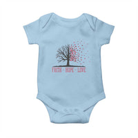 World AIDS Day Awareness Gift Baby Onesie Faith Hope Love - Wonder Print Shop