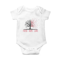World AIDS Day Awareness Gift Baby Onesie Faith Hope Love - Wonder Print Shop